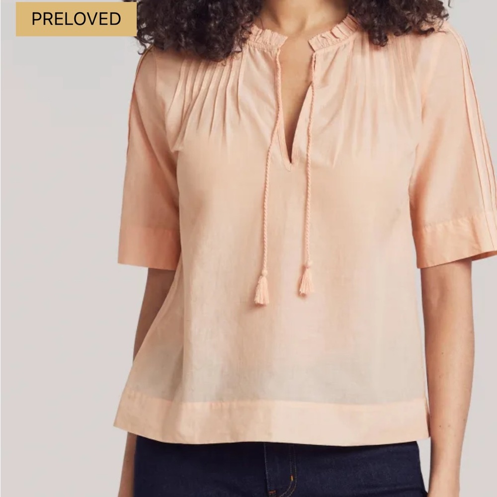 Faherty Arcadia Organic-Cotton Top Size Medium